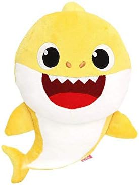 Mineshop Pinkfong Baby Shark Family Doll Toys (Baby Mother Father) Sound Plush Official Dolls English Song - English Version
