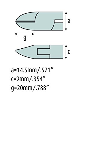 Seitenschneider 140mm | schmitz 3311HS22 | ovaler Kopf mit Drahthalter, kräftige Ausführung mit Schneid-Wate für eine… – Bild 4