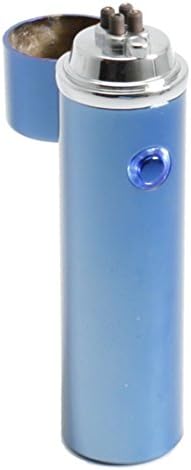 TopQPS Butane Free Windproof, Splashproof Revolutionary Flameless Plasma Torch Lighter - USB Rechargable Dual Arc Best Lighter (Blue)