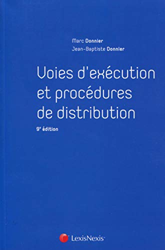 Voies d'exécution et procédures de distribution by Jean-Baptiste Donnier