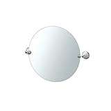 Franciscan, Frameless Round Mirror, Chrome