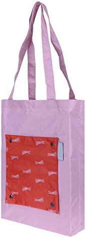 THE GURU SHOP Cartoon Animal Nylon Shopping Bag Foldable Reusable Tote Storage Bag Women Large Should Bag Waterproof Grocery Bags (1 Pcs)