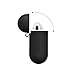 YUPING AirPods case Silicone protective cover with 2 Anti-lost Strap,2 Pairs of Ear Hook and 1 Headphone Case for Apple AirPods (6PACK)-Black