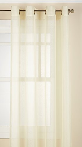 Lorraine Home Fashions Reverie Vorhang, 152,4 x 160 cm, Eierschale