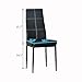 Bonnlo 5 Pieces Dining Set Black Dining Table and Chairs Set for 4 Persons,Kitchen Room Glass Table with 4 Chairs,Matte Black