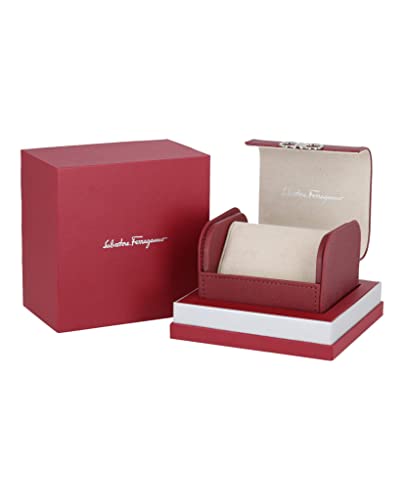 Ferragamo Urban Chrono Collection Luxury Mens Watch Timepieces with a Black Strap and Dial Featuring a Stainless Steel Case