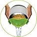 SIMPLE STRAINER - The Best Clip-on Green Silicone Pasta Strainer - Dishwasher Safe Colander Perfect For Draining Pasta, Vegetables, Potatoes, etc. - Universal Fit by Profectus Products