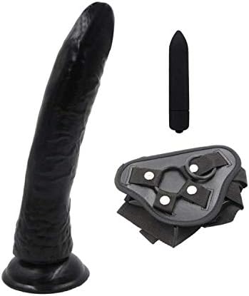 Wassli Wassli Tshirt Vi*Brár*tor Big Black Silicone Strap On D-ick pēn^is & 10 Mode Bullet Vibrátor six-Toys for Women Lesbian Couple Strap ons China 1 Pcs,3Pcs