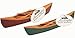 Hand-Crafted Wooden Canoe with Paddles Miniature Replica (1-pc) 7-inch