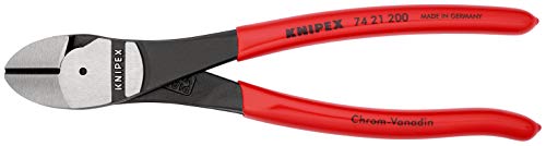 Knipex Kraft-Seitenschneider schwarz atramentiert, mit Kunststoff überzogen 200 mm (SB-Karte/Blister) 74 21 200 SB – Bild 4