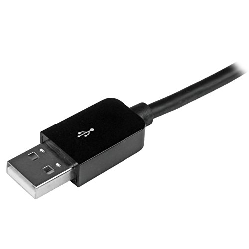 StarTech.com 3m (10ft) Long Black Apple® 8-pin Lightning Connector to USB Cable for iPhone / iPod / iPad - Charge and Sync Cable (USBLT3MB)
