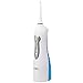 Jumbl™ Rechargeable Oral Irrigator & High Capacity Water Flosser Featuring 3 Operating Modes – Includes 2 Interchangeable Precision Nozzles, Mini Funnel for Water Filling & Rubber Water Plug for Charging Pins – White