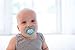 Dr. Brown's Advantage 100% Silicone Baby Paci Symmetrical Soother, 0-6m, BPA free, Blue, 2 Pack + Clip