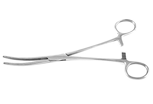 Rochester Carmalt Forceps 6.25" Curved, Longitudinal & Cross Serrated Tips - SurgicalExcel