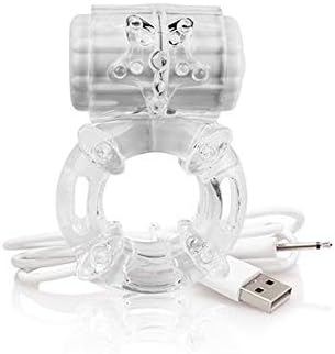Screaming O Charged The Big O Rechargeable Vibrating Cock Ring, Clear, 84 gram - Image 3