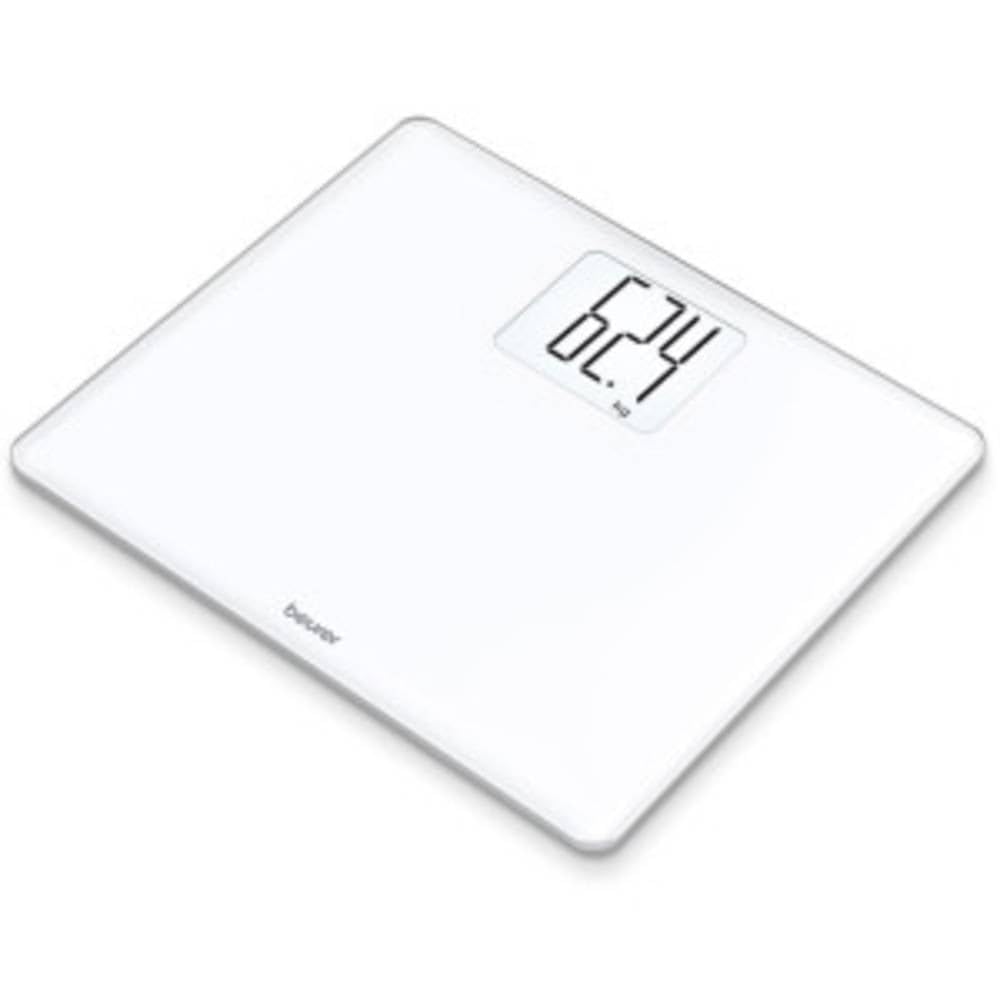 Beurer GS 340 XXL Glass Digital Bathroom Scales Extra Large Format and Numbers Illuminated Display Tare Function and Load Capacity 200 kg