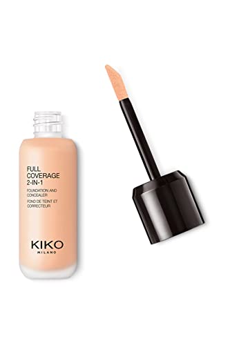 KIKO Milano Full Coverage 2-In-1 Foundation & Concealer 16 - N 25 | 2-In-1-Foundation Mit Concealer, Hohe Deckkraft