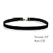 Caydo 8 Pcs Black Tattoo Chokers Necklaces Set Tattoo Lace Velvet Chokers Necklace for Women and Girls
