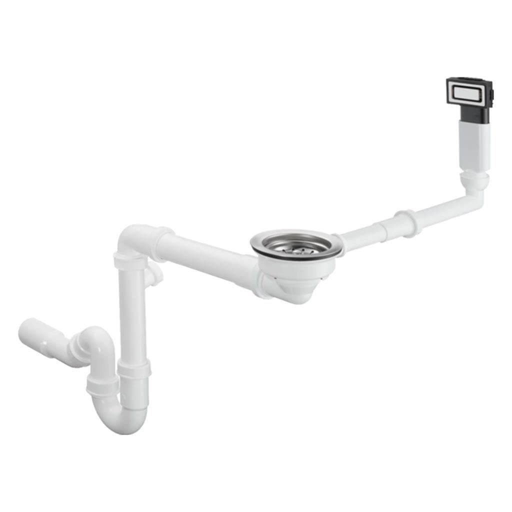 hansgrohe 43921800 Manual Waste and Overflow Set for Single Bowl, Multicolor