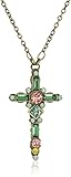 Sorrelli Delicate Cross Pendant Necklace, Antique