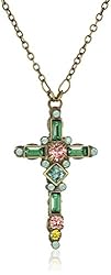 Sorrelli Delicate Cross Pendant Necklace, Antique