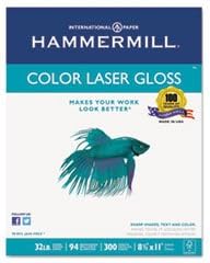 (3 Pack Value Bundle) HAM163110 Color Laser Gloss Paper, 94 Brightness, 32lb, 8-1/2 x 11, White, 300 Sheets/Pack
