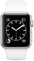 Apple Watch Sport 42mm Silver Aluminum Case with White Band (Certified Refurbished)