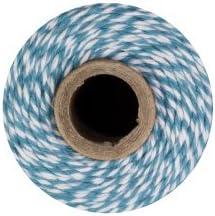 Bakers Twine - 240 Yards (Light Blue &amp; White)