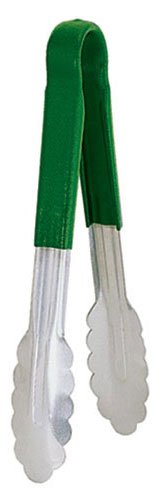 Update International (TOPP-9GR) 9" Stainless Steel Kitchen Spring Tongs