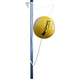 Park & Sun Sports Portable Outdoor Tetherball Set with Carrying Bag and Accessories (3-Piece Tri-Pod Base/Pole)