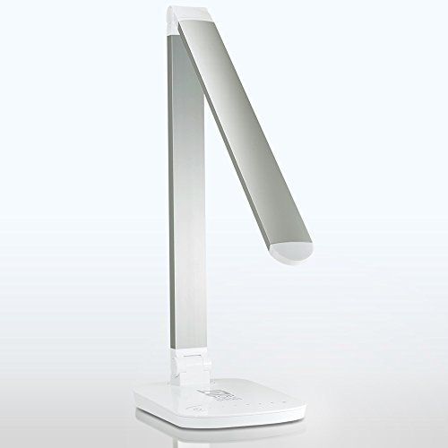 Top-Shelf Goods Desk Lamp (7W LED Laptop and Dorm Room Accessory, 7-Level Control Panel, Adjustable Light, Zero-Flicker, Anti-Slip Rubber Pads, Aluminum Finish, Economical Home Office Desk Investment)