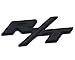 Aimoll 1pcs R/T RT Side Fender Trunk Hatch Deck Lid Boot Emblem Badge Sticker Replacement for Challenger Charger Ram 1500 Grand Cherokee (Matte Black)