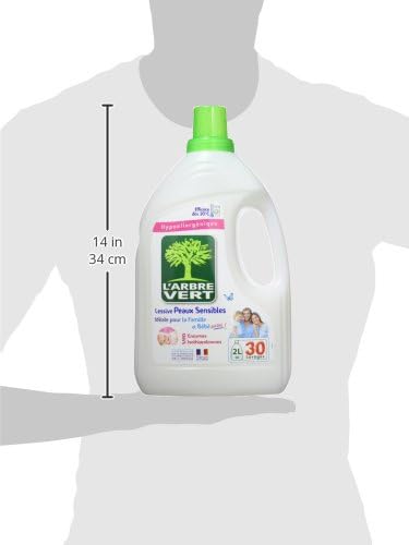 L Arbre Vert Lessive Liquide Pour Peau Sensible Famille Hypoallergenique 30 Lavages 2 L Lot De 2 Amazon Fr Hygiasne Et Soins Du Corps