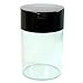 Coffeevac 1LB – Patented Airtight Container | Multi-use Vacuum Container Works as Smell Proof Containers for Ground Coffee and Coffee Bean Containers. Black Cap and Clear Body
