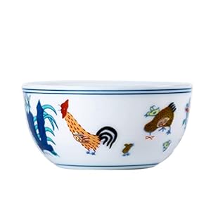 Liuying 6-delige kippentankbeker, antieke Ming-dynastie Chenghua Doucai handgeschilderde dunne Fetus Tea Cup eigenaar…