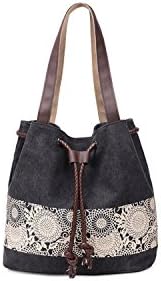 New trend canvas handbags shoulder bag handbags easy to use female container bags (shopping, shopping, travel, etc.) (Color : 4)