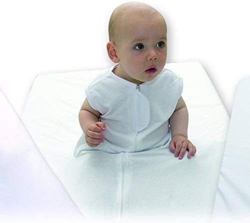 Ghost Safety Bed Sheet for Babies – Adjustable 90 x 190 cm – 100% Cotton Breathable with Zip – Prevents Falls and Uncapping – Suitable for Tumble Dryer – White