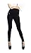 Womens Tummy Control High Waisted Elegant Evening Leggings - 3 Pair Pack Gift Box Set, Black, Fits 0-12