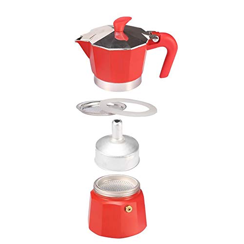 DYB Espressokocher Moka Pot Italian Concentrat Coffee Pot Kleines Home Office Make Kaffeegerät mit Heizofen – Bild 6