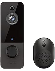 Wireless Doorbell Camera, EKEN Smart Video Doorbell Camera with PIR Motion Detection, Cloud Storage, HD Live Image, 2-Way Audio, Night Vision, 2.4G WiFi Compatible, Battery Powered, 100% Wire-Free