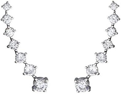 Amazon Richight 純銀製可愛い7連 Czダイヤイヤークリップclip Straight Silver 925シルバーキラキラの小さなジルコニアイヤーカフ クリップピアス バレッタ クリップ 通販