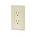 Leviton 15 Amp Decora Tamper-Resistant Duplex Electrical Wall Outlet, T5325-I, Ivory