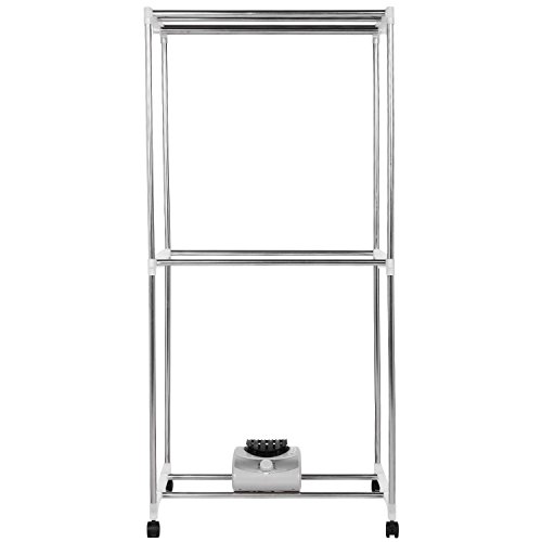 3 in 1 Garment Rack, Detachable Clothes Racks with Wheels, Clothes Dryer/Heater