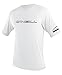 O'Neill Men's Basic Skins UPF 50+ Short Sleeve Sun Shirt, White, Small