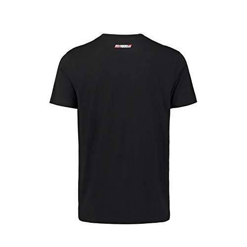 Scuderia Ferrari Men's Black Classic T-Shirt with Large Scudetto Print on Chest (2XL)