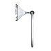 MODONA Circle Towel Ring - White Porcelain & Polished Chrome - Flora Series - 5 Year Warrantee