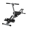 soges Rowing Machine Indoor Rower Exercise Machine with Digital Monitor for Home Gyms Fitness and Cardio Training Black…