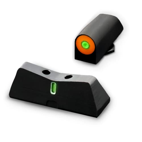 XS SIGHTS DXT2 Big Dot Night Sight for Glock Pistols, Front and Rear