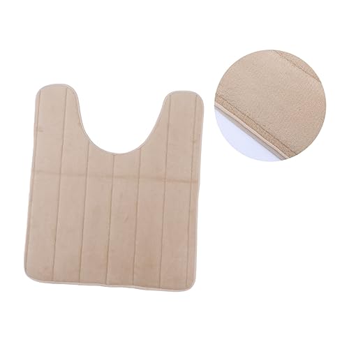 Holibanna U-Shaped Toilet Seat Cover Pad Stretchable Memory Foam Bathroom Mat Non-Slip Washable Toilet Warmer for Universal Fit Soft and Comfortable for Home Use