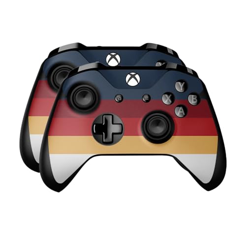 Skin Compatible with Microsoft Xbox One Controller (2 Pack) - Vintage Lines - P…